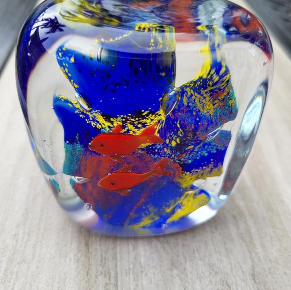 MURANO FISH AQUARIUM PAPERWEIGHT - Picture 3 of 7